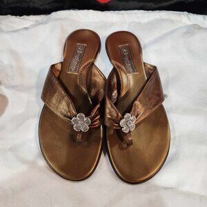 Brighton Gold Party sandals size 6.5